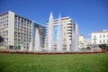 Omonoia Square reconstruction, new fountain. Athens, Greece