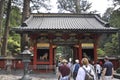 Nikko, Japan, 11th may: Omotemon Gate from Toshogu Shrine Temple in Nikko National Park of Japan Royalty Free Stock Photo
