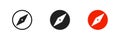 ÃÂ¡ompass set icon. World button graphic. Modern simple vector. Web isolated