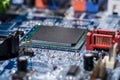 ÃÂomputer motherboard with chip Royalty Free Stock Photo