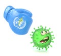 OMS fights the coronavirus pandemic Royalty Free Stock Photo