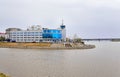 Omsk, the building of the river terminal