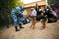Omsk, Russia - August 22, 2014: Canine Center Open Day