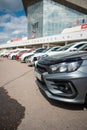 OMSK, RUSSIA - JUNE 28, 2020: Meeting of the Lada Vesta Omsk group community-Lada Vesta around the world.