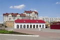 OMSK, RUSSIA - JUNE 12, 2015: Views of historical complex Omsk Fortress and modern building