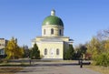 Omsk, Russia - October 12, 2010: view of Nikolsky Cossack army cathedral