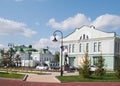 Omsk, Russia - September 20, 2016: views of Vrubel museum of fine arts and Drama theater