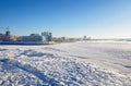 Omsk, Russia. Winter cityscape in January