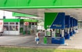 The OMV gas station with MaxxMotion fuels and shop for customers Royalty Free Stock Photo