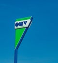 OMV Gas Station Sign Royalty Free Stock Photo