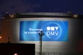 OMV refinery in Schwechat at night Royalty Free Stock Photo