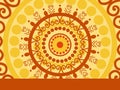 Onam background with artwork Royalty Free Stock Photo