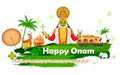 Onam background showing culture of Kerala