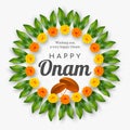 Onam festival background for South India.