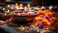 Onam festival celebrating minimal objects view