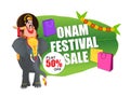 Onam Festival Sale Poster, Banner or Flyer.