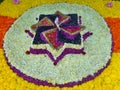 Onam flower rangoli