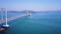 Naruto Bridge Tokushima, Japan. Aerial