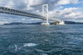 Onaruto Bridge and Whirlpool with blue sky