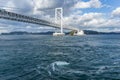 Onaruto Bridge and Whirlpool with blue sky