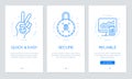 Onboarding app screens Modern and simplified vector illustration walkthrough screens. UI template for mobile apps, smart phone or