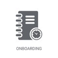 Onboarding icon. Trendy Onboarding logo concept on white backgro