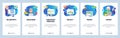 Website and mobile app onboarding screens vector template Royalty Free Stock Photo