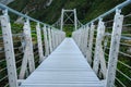 Nobody at empty bridge in paradise places, South New Zealand / Mount Cook National Park