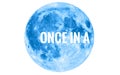 Once in a Blue Moon Abstract Background Illustration