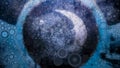 Once In A Blue Moon Concept Abstract Art Royalty Free Stock Photo