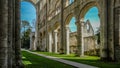 Monastery Abbaye de JumiÃÂ¨ges / JumiÃÂ¨ges Abbey in Normandy, France Royalty Free Stock Photo