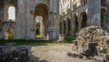 Monastery Abbaye de JumiÃÂ¨ges / JumiÃÂ¨ges Abbey in Normandy, France Royalty Free Stock Photo