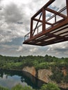 Observation Deck at Quarry Park in Winston-Salem Royalty Free Stock Photo