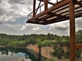 Observation Deck at Quarry Park in Winston-Salem Royalty Free Stock Photo