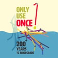 Once Plastic Straw