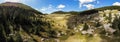 Aerial panorama of Mirovo, northern Velebit National park