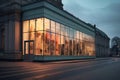 Liminal Dusk in an Abandoned Art Gallery Royalty Free Stock Photo