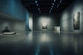 Liminal Dusk in an Abandoned Art Gallery Royalty Free Stock Photo