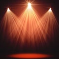 ÃÂ¡oncert stage with spot lights Royalty Free Stock Photo