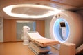 Oncology Care with Radiation Therapy Machine. AI Royalty Free Stock Photo