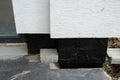 Oncrete waterproofing membrane for underground basement walls Royalty Free Stock Photo