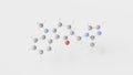 ondansetron molecule 3d, molecular structure, ball and stick model, structural chemical formula 5-ht3 receptor antagonists