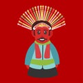 Ondel - ondel, giant puppet. Mascot of Jakarta - Betawi.The traditional puppets origin Jakarta Indonesia.Traditional icon, Betawi,