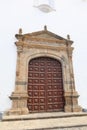 One of the access doors of the Church of Santa Ana. Garachico, Tenerife, Spain Royalty Free Stock Photo