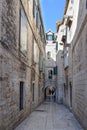 One of the alleys in the beautiful ancient centre of Split, Croatia, Europe