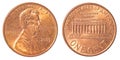 One american cent coin