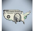 One American Dollar Royalty Free Stock Photo