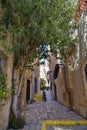 Ancient stone street in Old Jaffa, Israel Royalty Free Stock Photo