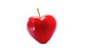 One apple red hearts