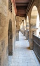 One of the arcades surrounding the courtyard of caravansary of Bazaraa, Cairo, Egypt